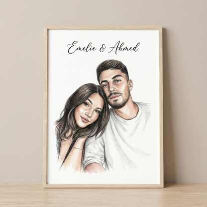 Realistisk Personligt Människoporträtt