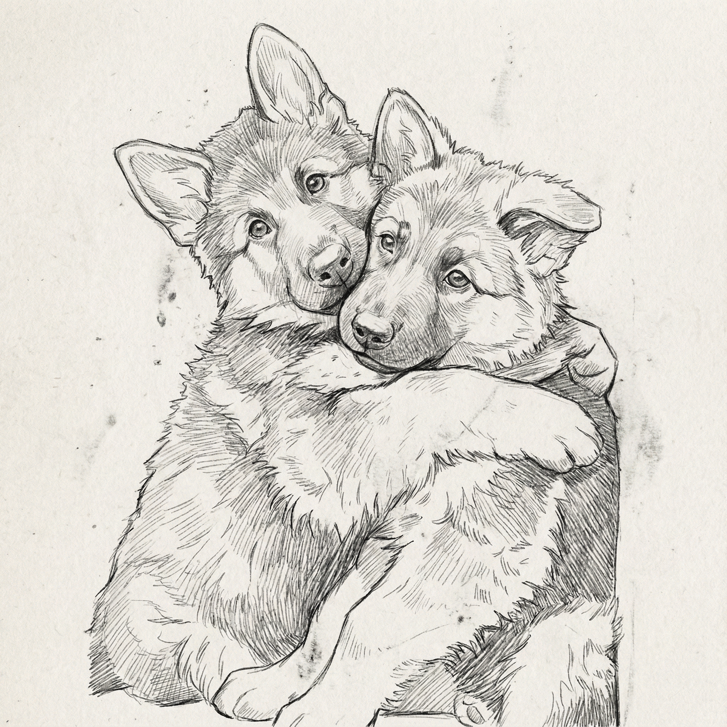 Sketch Personligt Husdjursporträtt