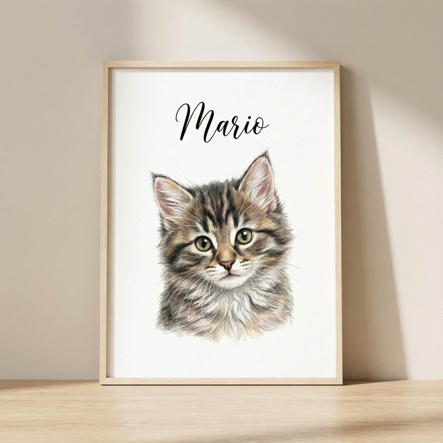 Realistisk Personligt Husdjursporträtt